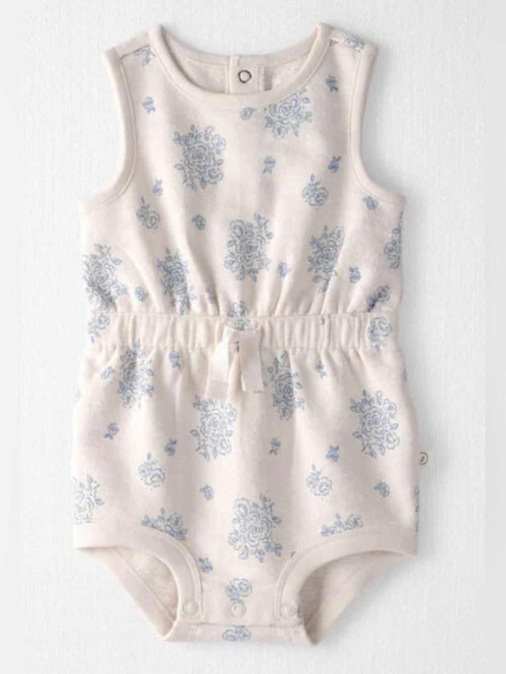 Carter's Little Planet Baby Girl Organic Cotton Romper in Royal Bloom Print NWT
